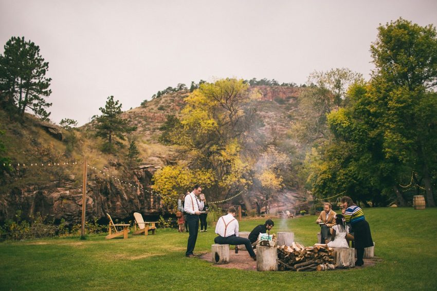 Laid back wedding reception