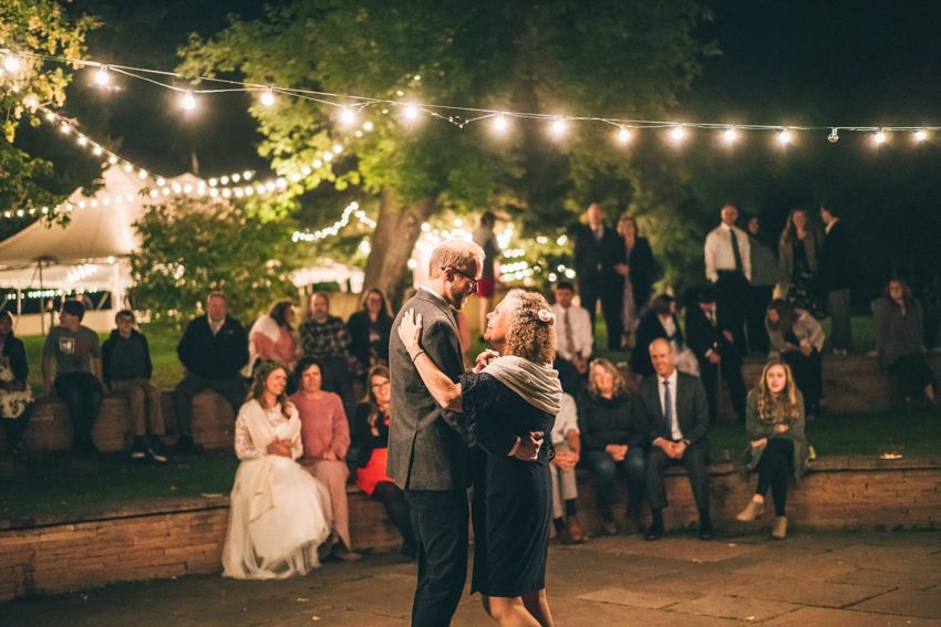 Mother son dance during Wedding reception