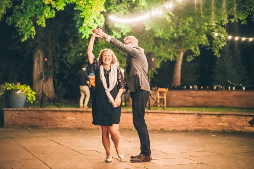 Mother son dance during Wedding reception
