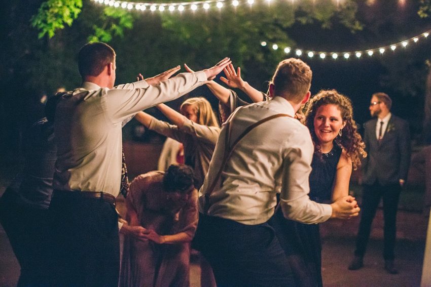 Bluegrass dancing wedding reception